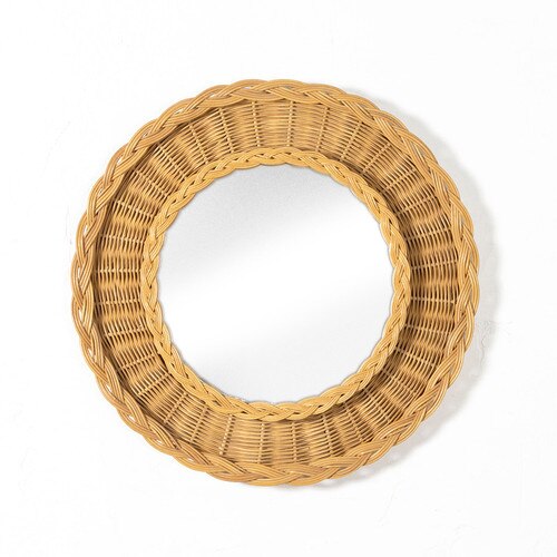 Wicker Mirror